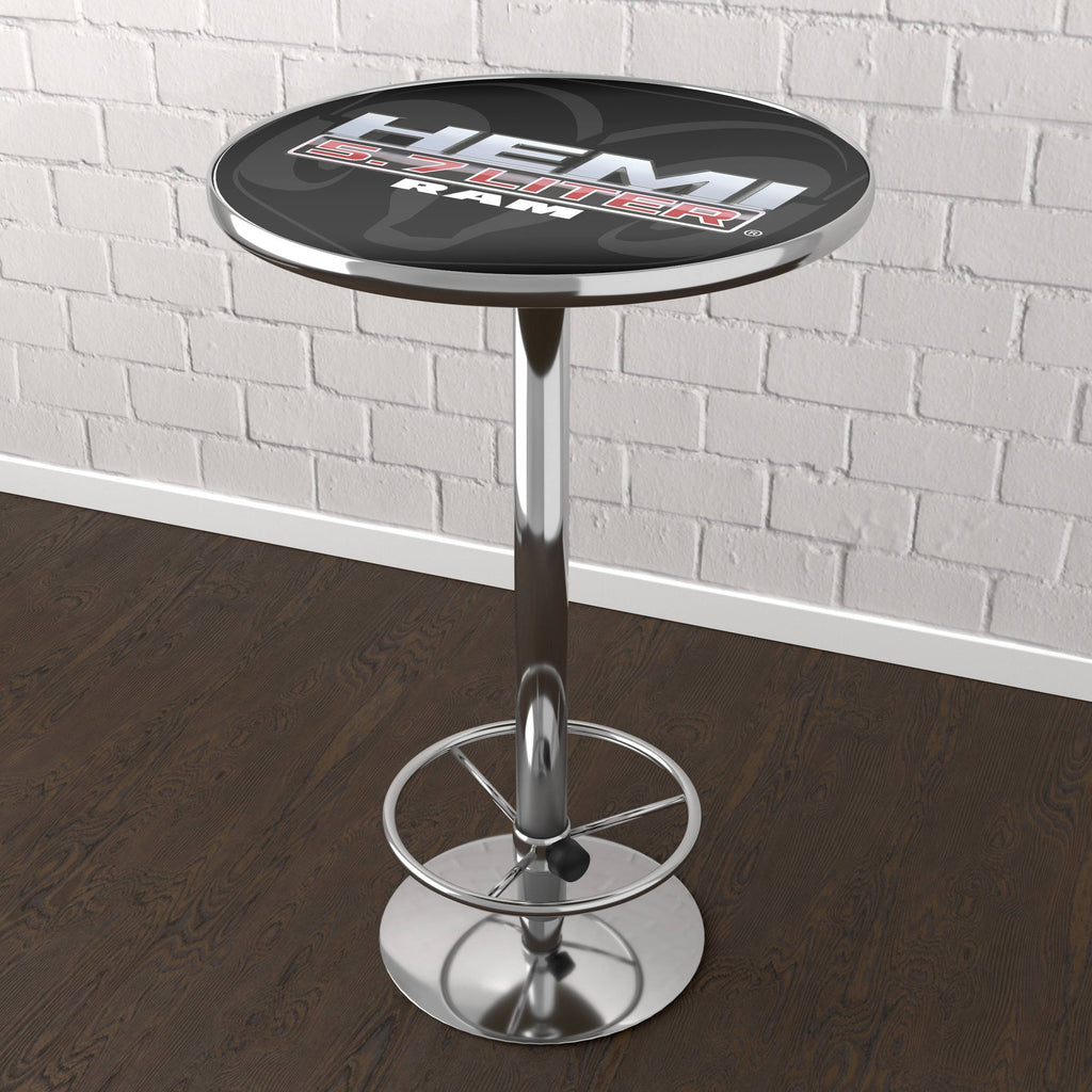 Round Bar Table with Metal Base V3663