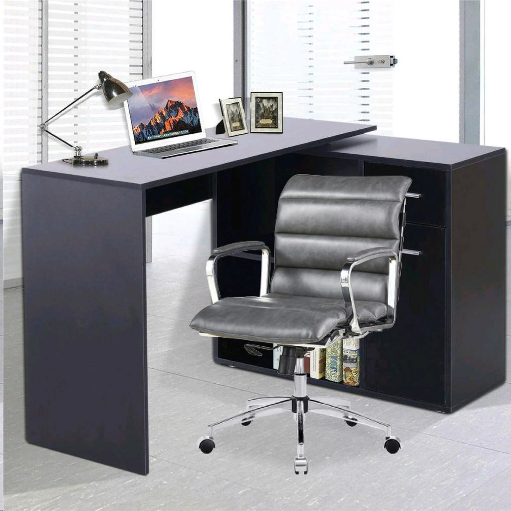 Antique Gray Metal Office Chair G9221