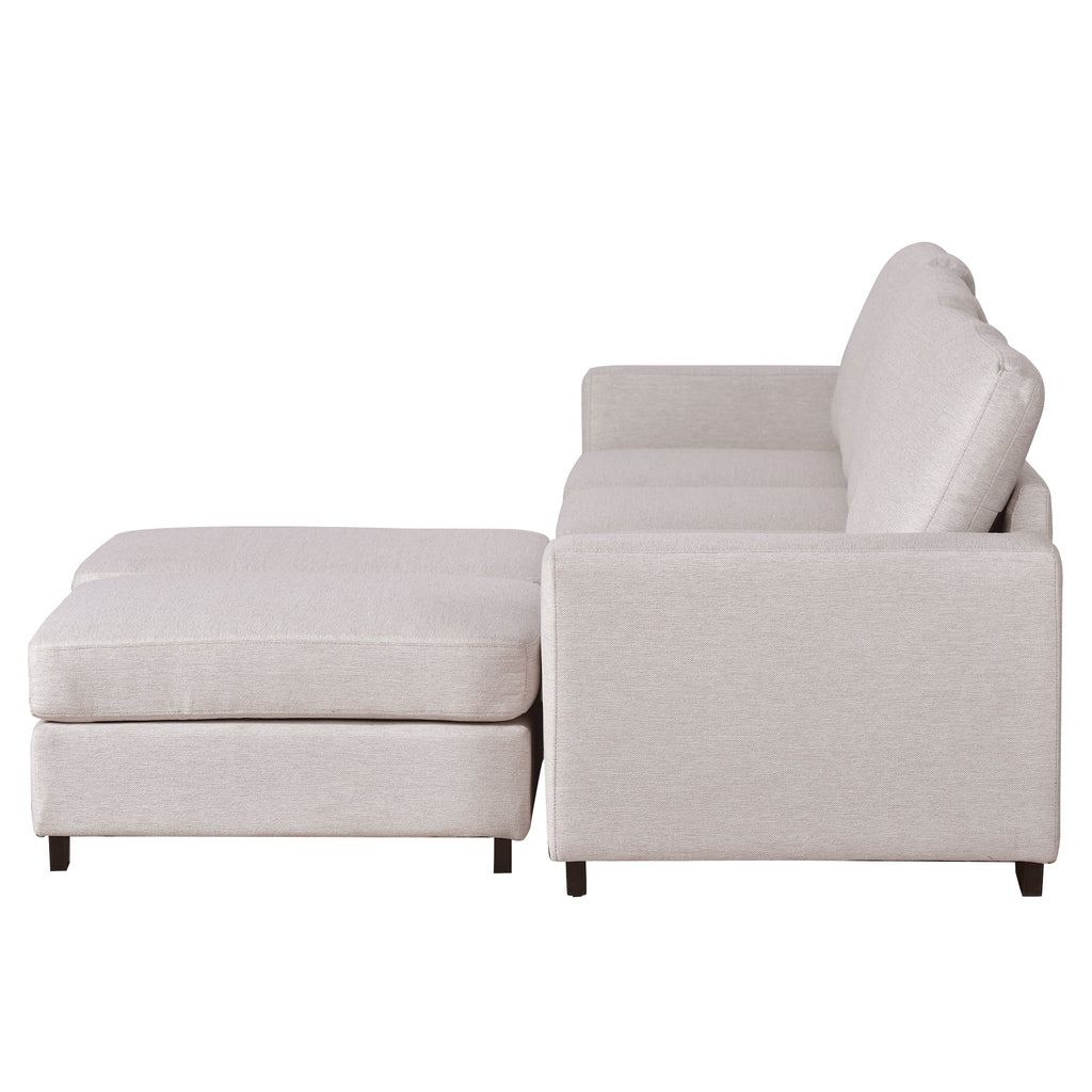 U Shaped Sofa with Removable Ottomans T444