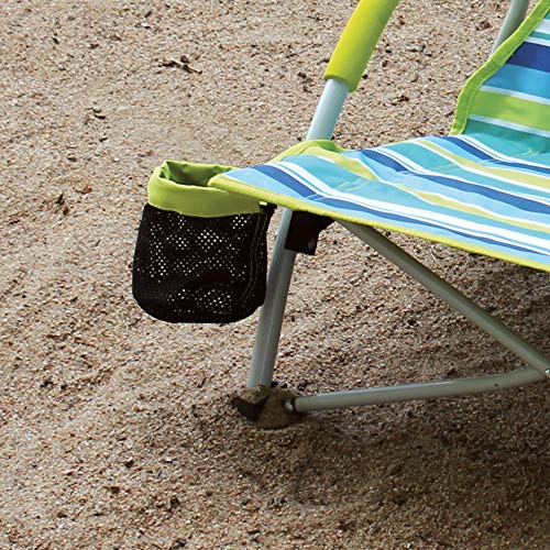 Lightweight Beach Chair with Cup Holder and Carry Bag I2925
