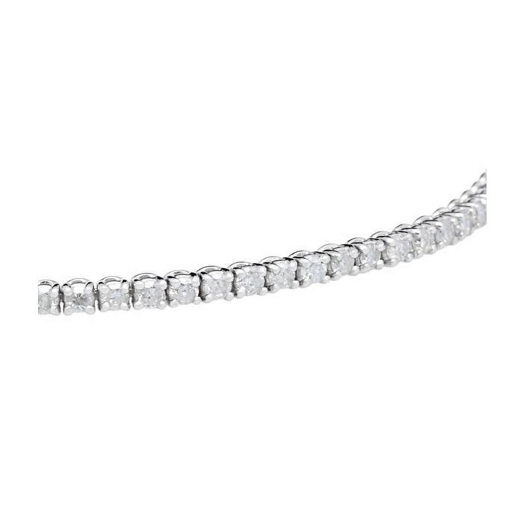 2ct Diamond Tennis Bracelet 14K White Gold 7" A3073