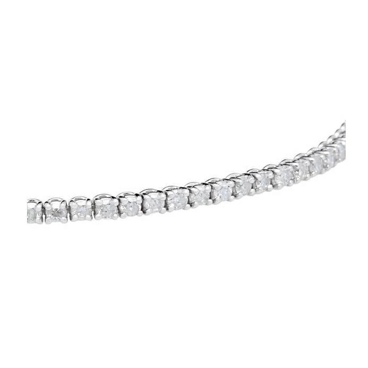 2ct Diamond Tennis Bracelet 14K White Gold 7" A3073