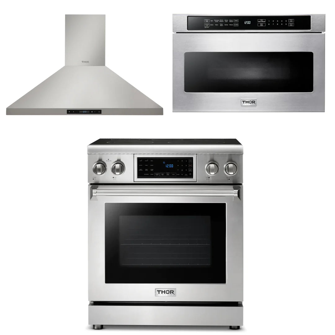 30 Electric Range, Range Hood, Microwave H625160