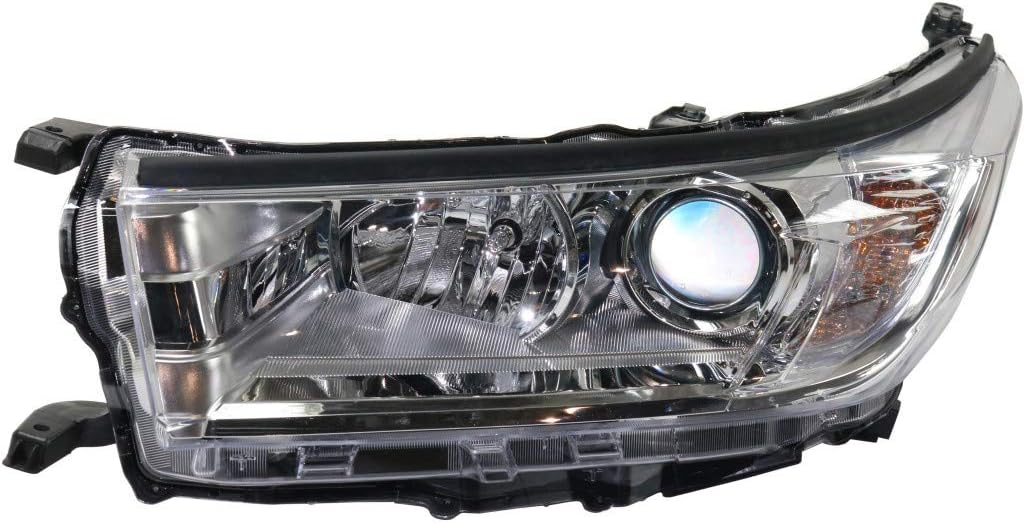 Passenger Side Headlight with Chrome Accent R276