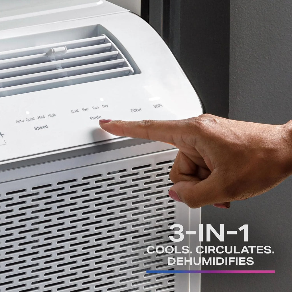 Ultra Quiet 8,200 BTU WiFi Enabled White Window Air Conditioner K6269