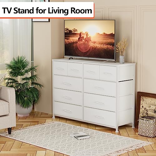 Black 10 Drawer Dresser Z342