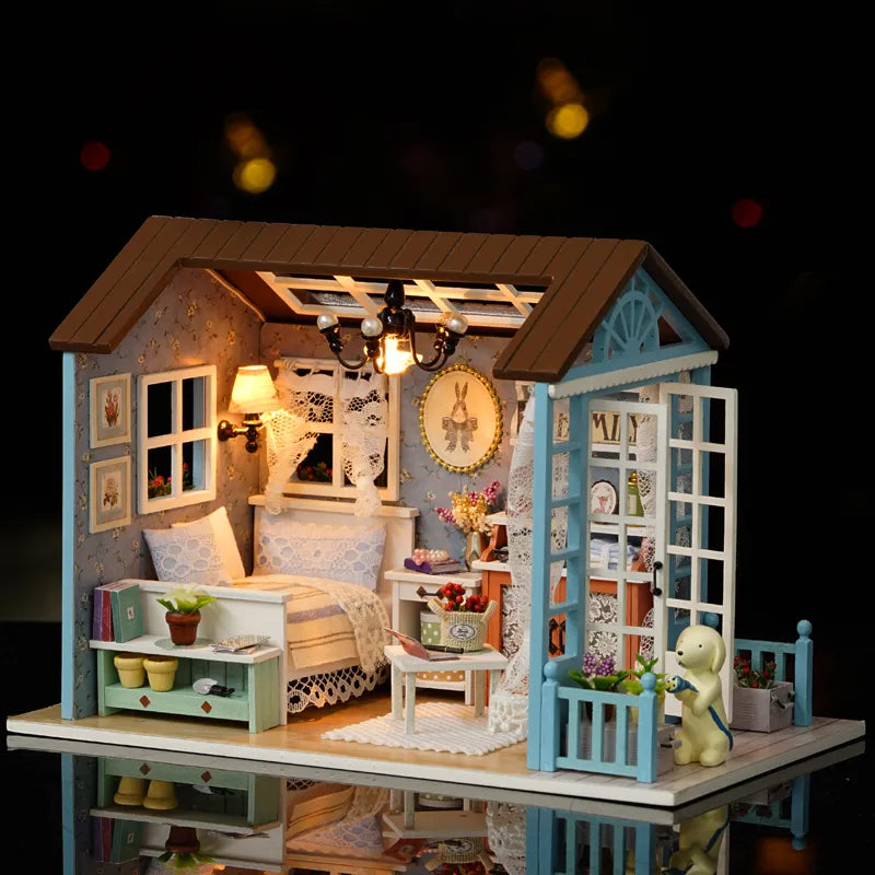 Doll House DIY Miniature Dollhouse Toy Furnitures U883