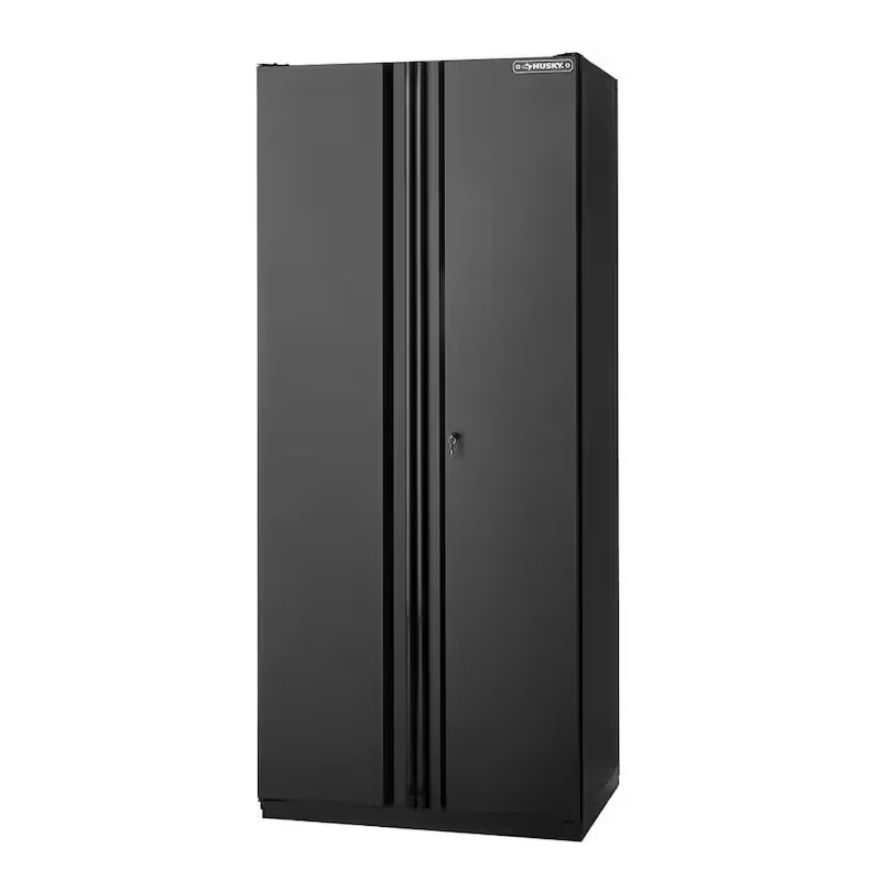 Heavy Duty 20-Gauge Steel Freestanding Garage Cabinet in Black B7506