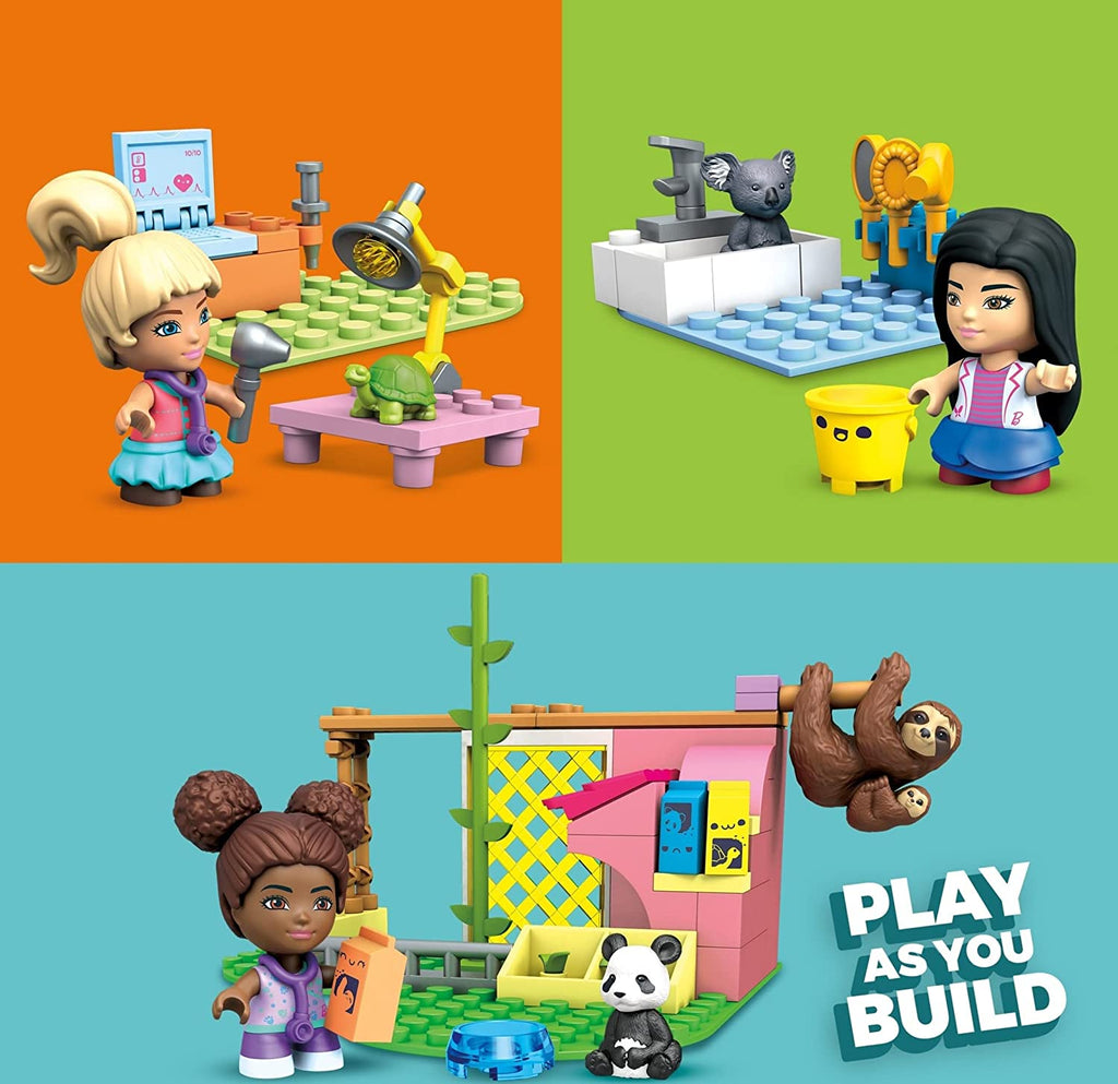 97 Bricks Animal Grooming Station Building Set with 3 Micro-Dolls T94426