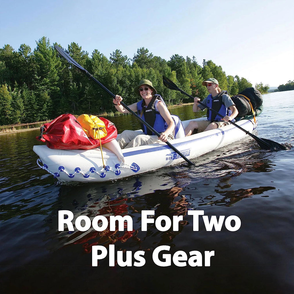 3 Person Inflatable Kayak Canoe with Paddles T562799