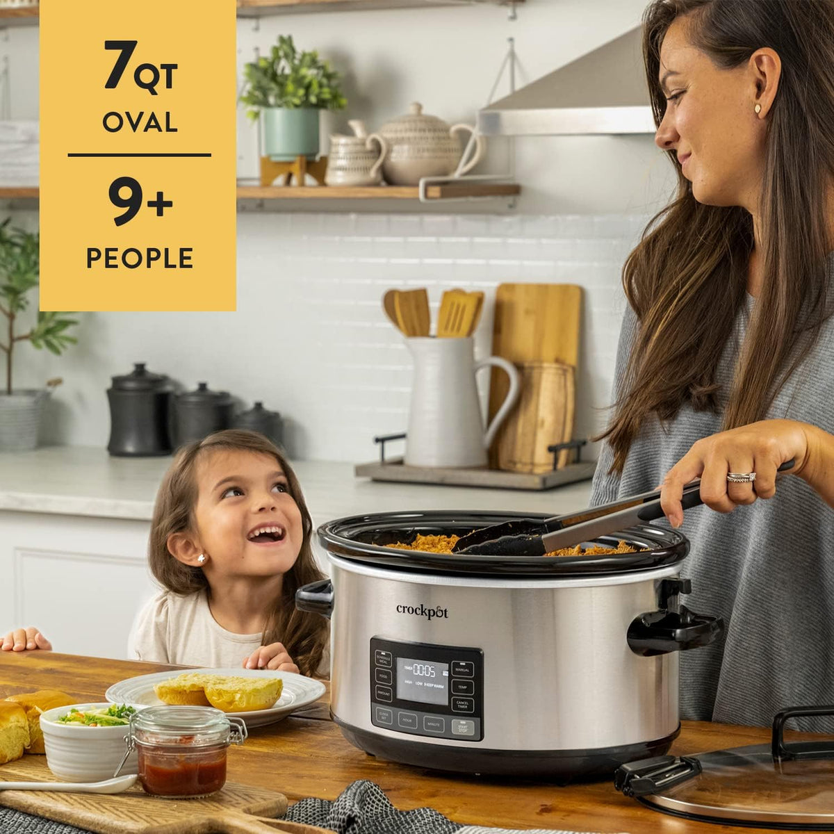 7Qt Programmable Stainless Steel Slow Cooker T1761