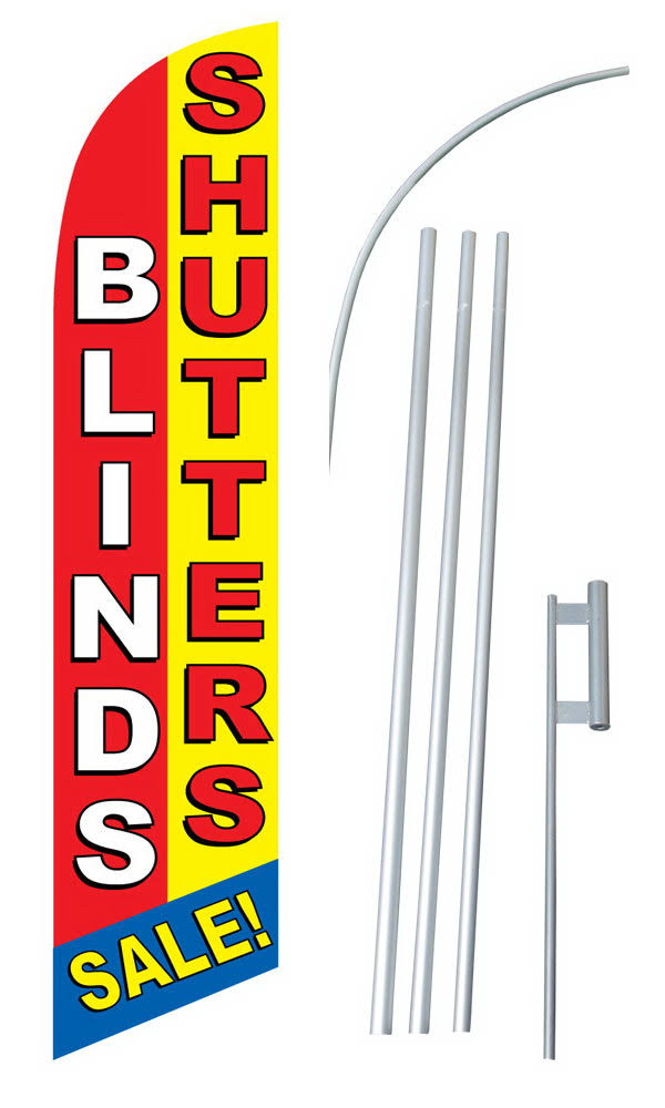 Silver Polyester Flag Set Y531
