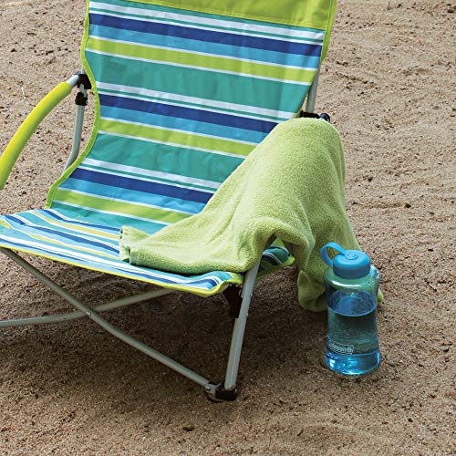 Lightweight Beach Chair with Cup Holder and Carry Bag I2925