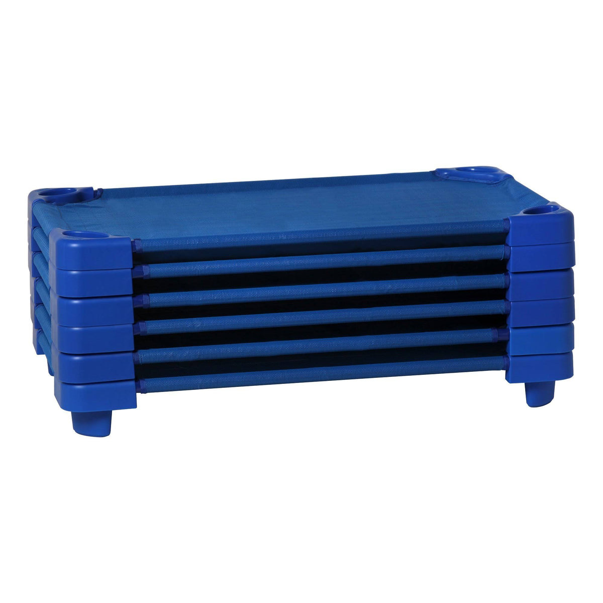 Stackable Daycare Cot Standard, Blue, Pack of 6 P9703
