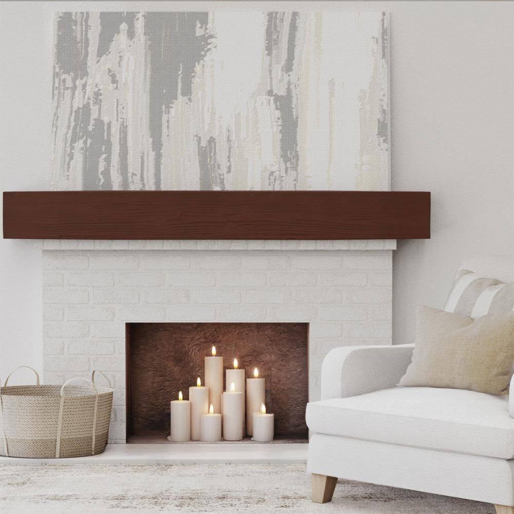 Sandblasted Faux Wood Fireplace Mantel E1930