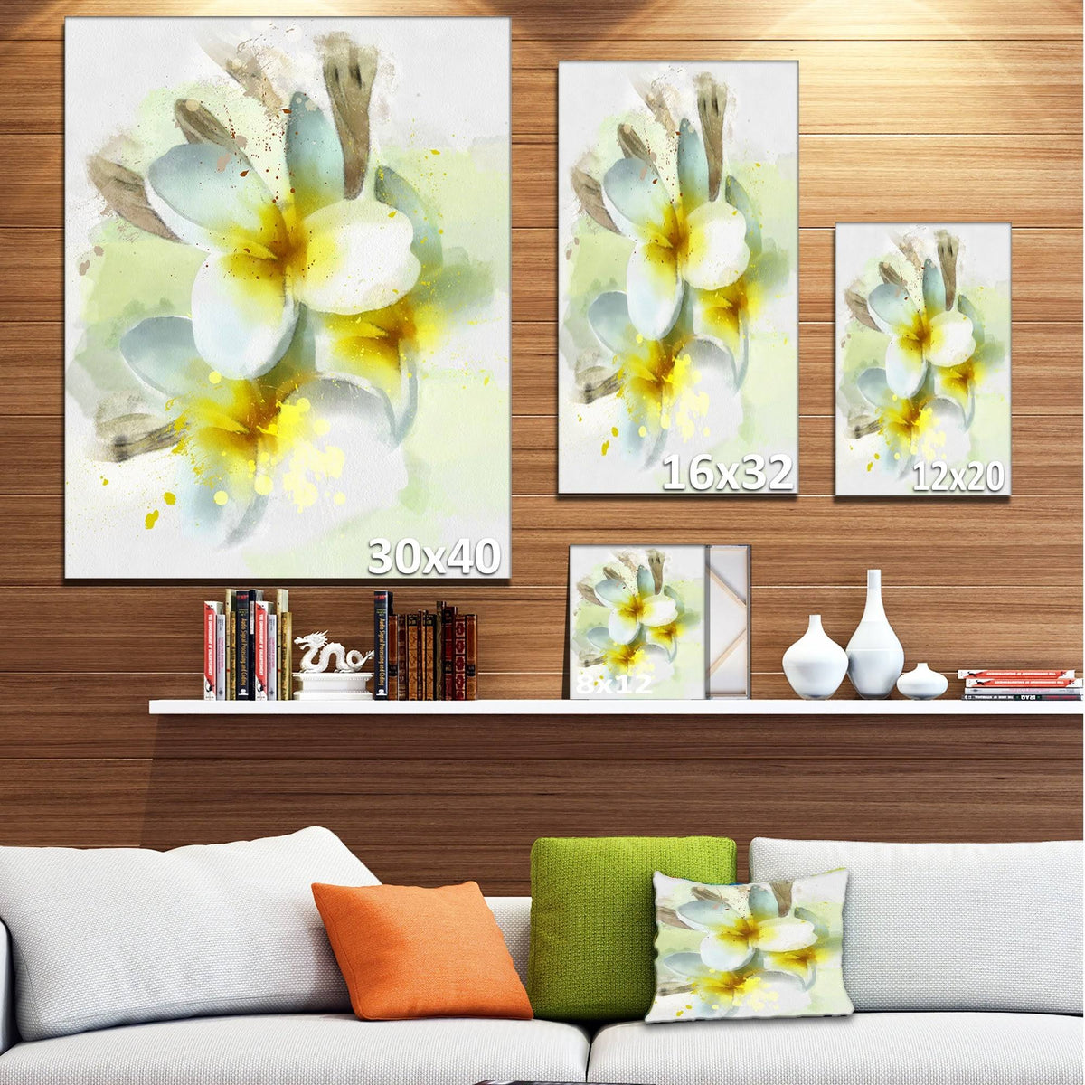 Extra Large Floral Canvas Art J5276