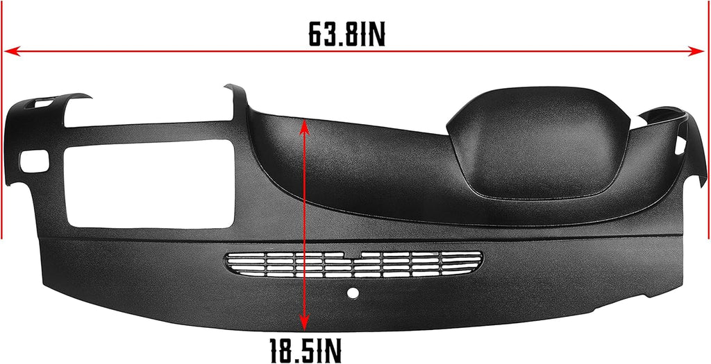 Black Molded Dash Board Cover Cap H566