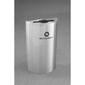 Satin Aluminum 14 Gallon Mixed Recycle Bin O98049