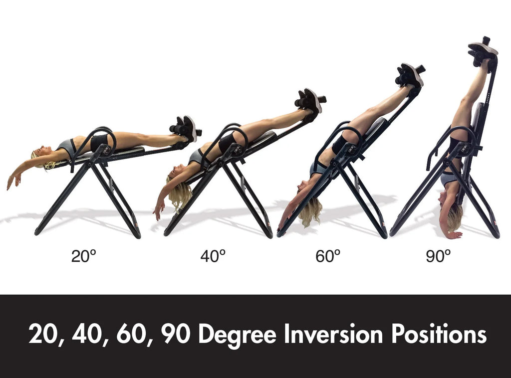 Black 300lb Weight Capacity Heat and Vibration Massage Inversion Table F254695