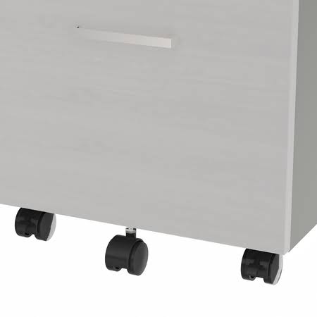 White/Silver Filing Cabinets K379