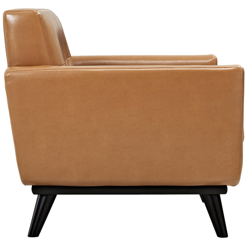 Brown Leather Armchair Q20234
