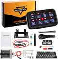 8 Gang Switch Panel LED Car Switch Box Green Backlit K6886