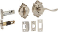 Satin Nickel Interior Lever Set with Single C, Pack of 2 Q6032