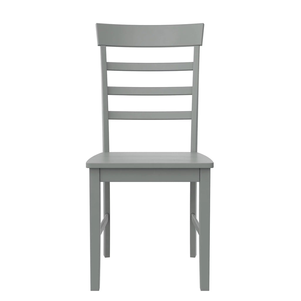 3-Piece Wood Dining Set with Double Drop Leaf Gray I991508