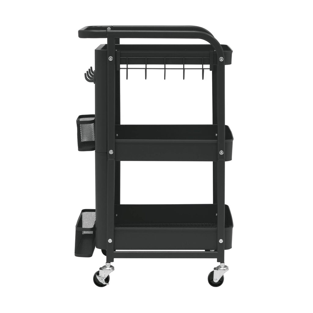White 3-Tier Metal Utility Cart T63844
