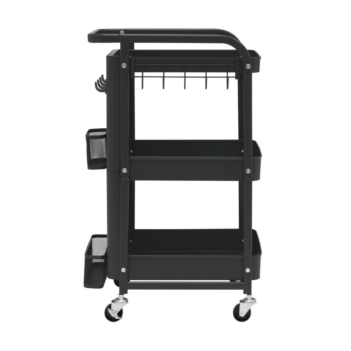 White 3-Tier Metal Utility Cart T63844