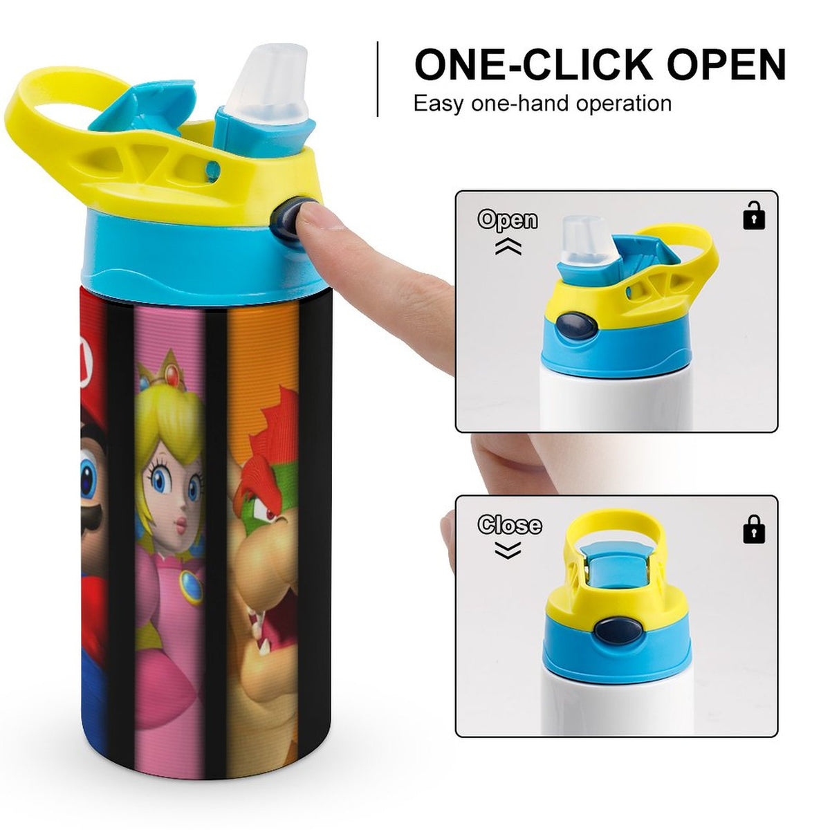Insulated Stainless Steel Water Bottle With Straw P5229