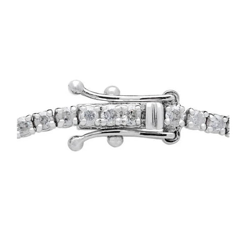 2ct Diamond Tennis Bracelet 14K White Gold 7" A3073