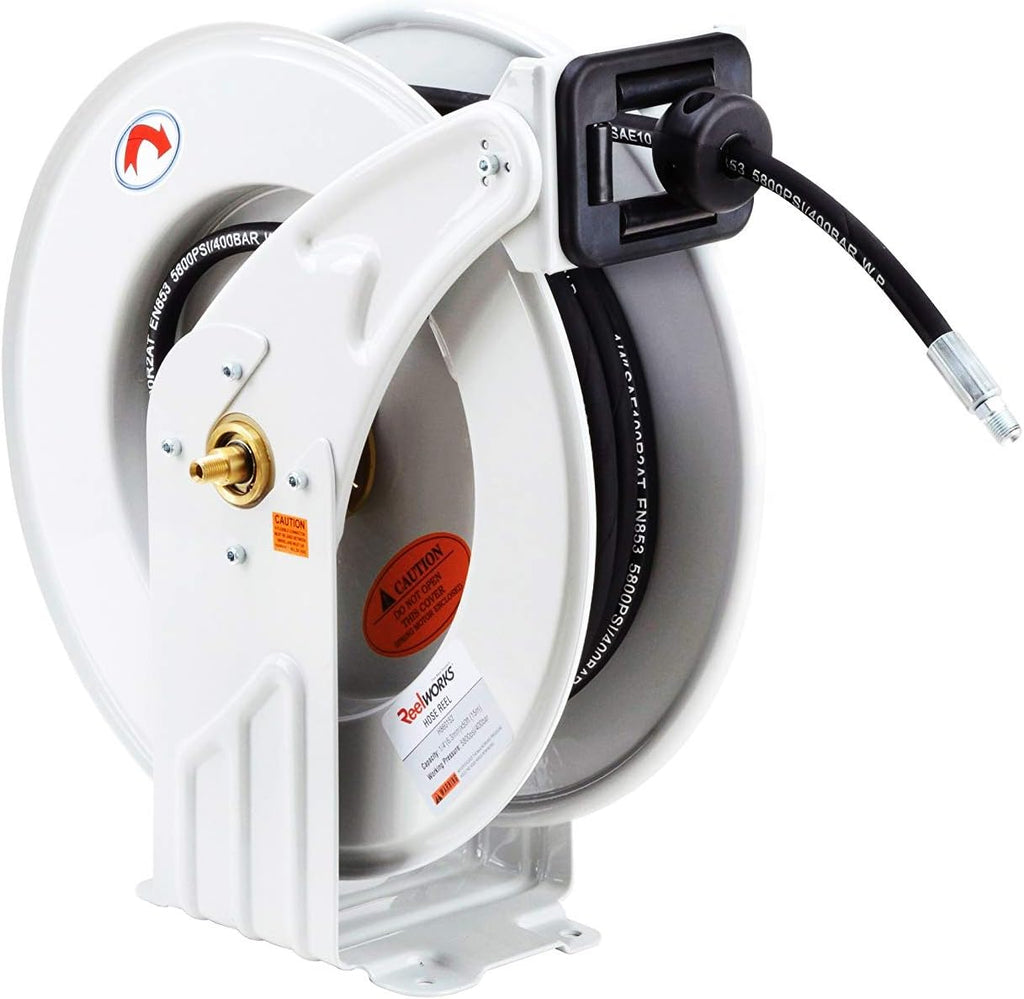 Retractable 1/2" x 50' Industrial Steel Hose Reel H66832