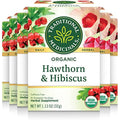 Organic Hawthorn With Hibiscus Herbal Tea 6 Pack 96 Tea Bags T222483