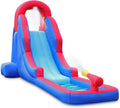 Compact Inflatable Water Slide Park with Climbing Wall, Slide, Splash Pool, Air Pump & Carrying Case S2294