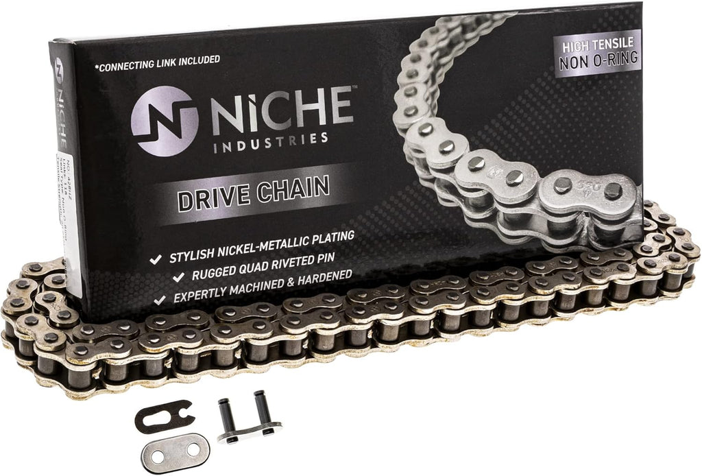 Drive Sprocket Chain Combo Front 14 Rear 47 Tooth 428HZ Standard 122 Links Pack of 2 R745